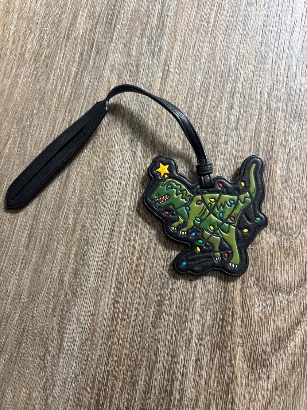 Coach Green Dinosaur Holiday Luggage Tag